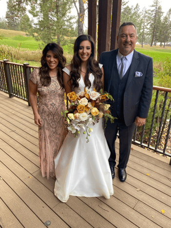 Machelles daughter wedding